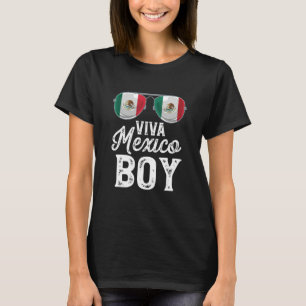 T-shirt Viva Mexico Lunettes de soleil garçon Drapeau du M