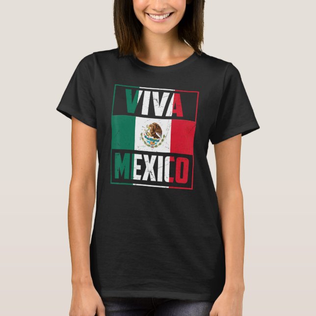 T-shirt Viva Mexico   Mexico Independence Day Decorations (Devant)