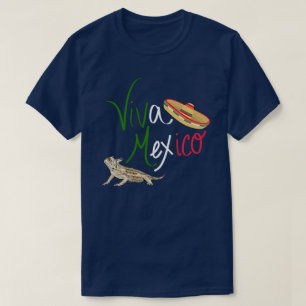 T-shirt Viva Mexique Cuir Mexicaine Lizard