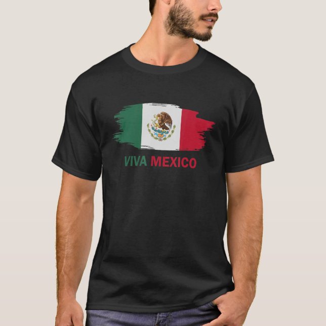 T-shirt Viva Mexique Mexique Drapeau Fête de l'Indépendanc (Devant)