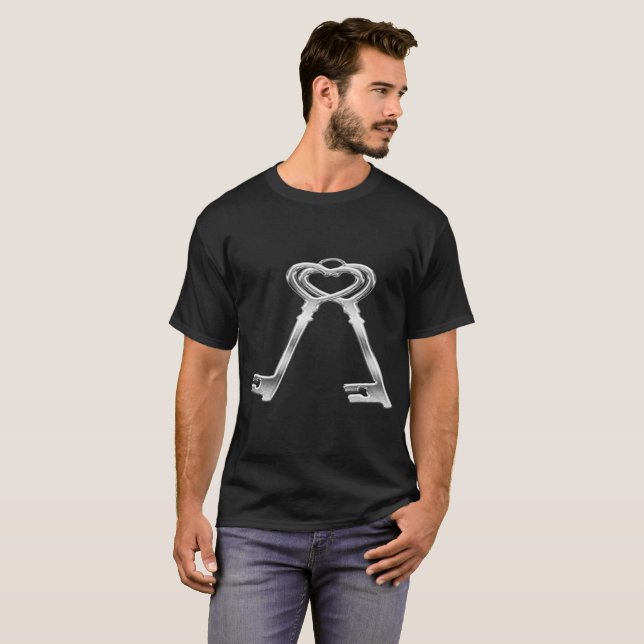 T-shirt vivant de clé (Devant entier)