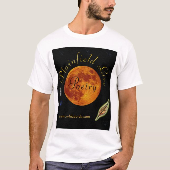 T-shirt vivant de poésie de Plainfield (Devant)