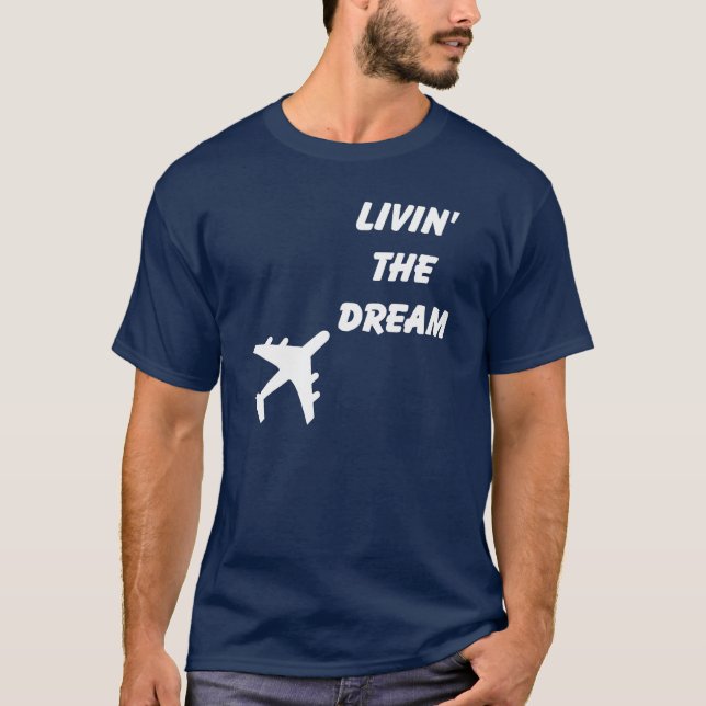 T-shirt Vivant le rêve - BLANC (Devant)