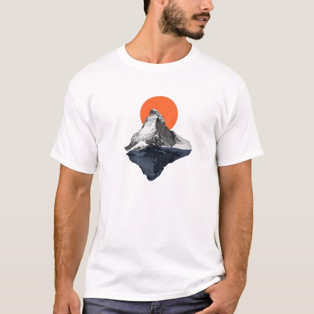 T-shirt Vivants Extérieurs, Montagnes Randonnées (Devant)
