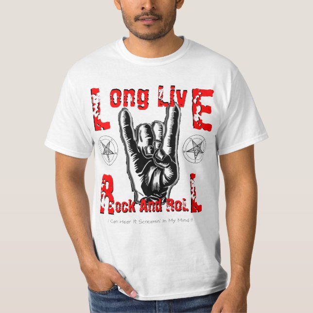 T-shirt Vivent longtemps le rock (Devant)