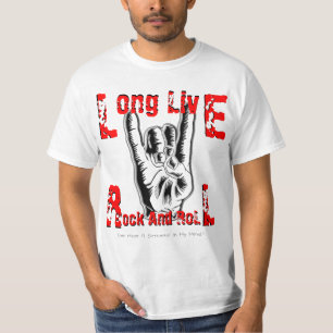 T-shirt Vivent longtemps le rock