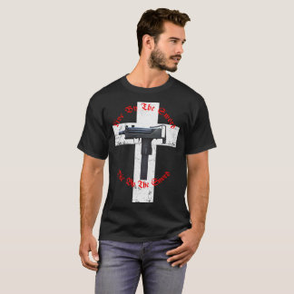 T-shirt Vivez à côté de l'épée ; Mourez par l'épée