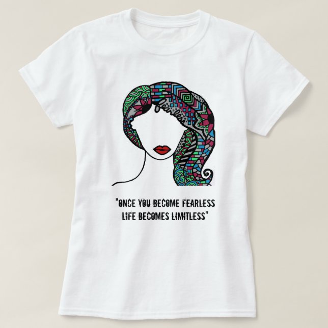 T-shirt Vivez courageusement (Design devant)