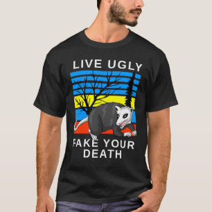 T-shirt vivez vilain bâillonner votre mort