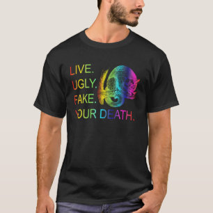 T-shirt Vivez Vilain Fake Votre Possum De Mort