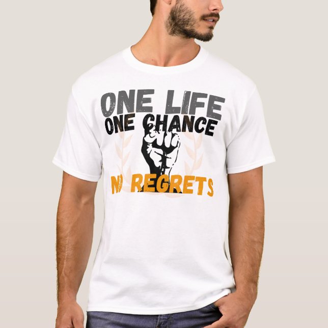 T-shirt Vivez votre vie au maximum (Devant)