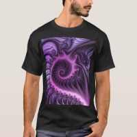 Vivid Cool Abstrait rose violet Fractal Art Spiral