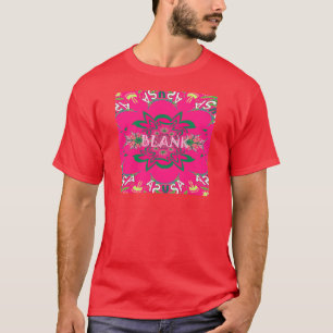 T-shirt Vivid Vivid Bébé rose floral violet ombrage Monogr