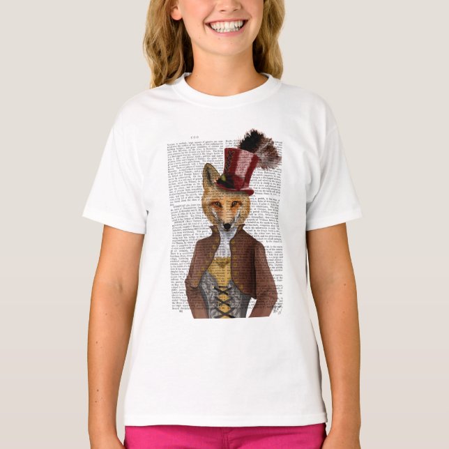 T-shirt Vivienne Steampunk Fox (Devant)