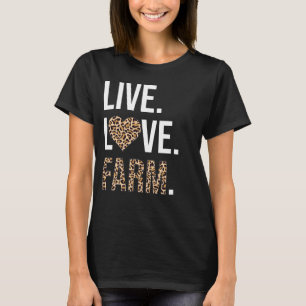 T-shirt Vivre Amour Agricole Amoureux Graphisme Femmes et 