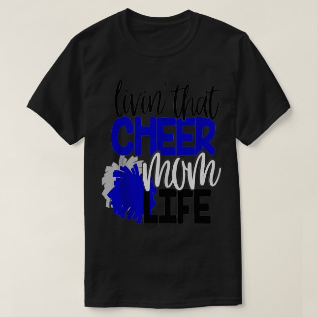 T-shirt Vivre Cette Maman Cheer Vie Mère Cheerleader Chee (Design devant)