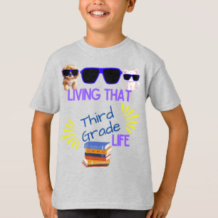 T-shirt "Vivre cette vie [grade]" personnalisable