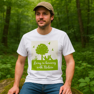 T-shirt Vivre En Harmonie Dans La Nature