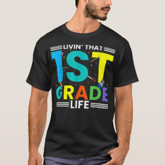 T-shirt Vivre en première année, enfant en première année