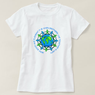 T-shirt Vivre ensemble dans l'unité Psaume inspirationnel