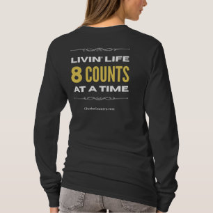 T-shirt "Vivre la vie 8 temps à la fois" Manches longues