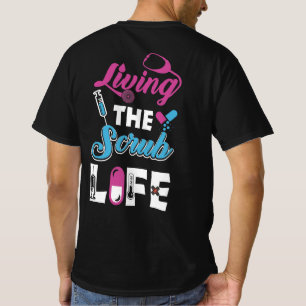 T-shirt Vivre La Vie Scrub - Cadeau Stethoscope