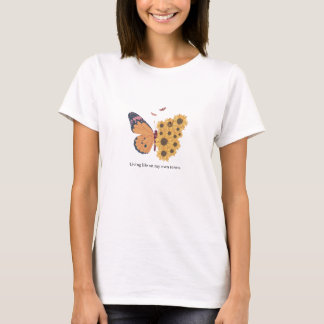 T-shirt vivre la vie selon mes propres termes