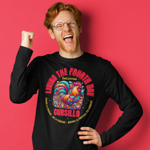 T-shirt Vivre le quatrième jour Cursillo DeColores Rooster