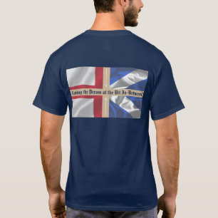 T-shirt Vivre le rêve à des frontières intermédiaires