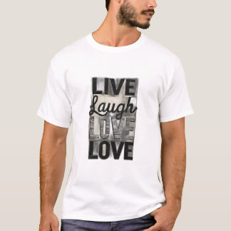 T-shirt Vivre / Rire / Amour