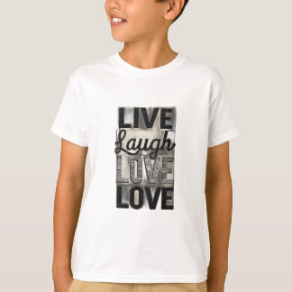 T-shirt Vivre / Rire / Amour