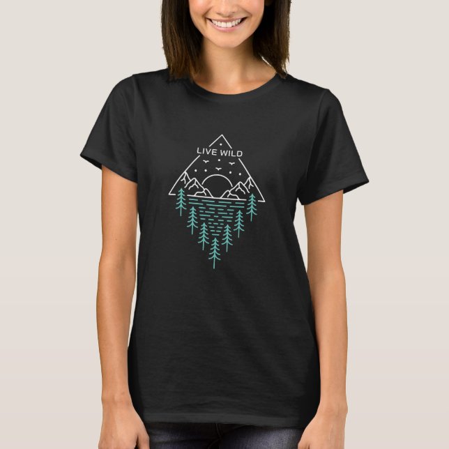 T-shirt Vivre sauvage (Devant)