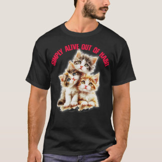 T-shirt Vivre Simplement De L'Habit Cute Nihilisme Design