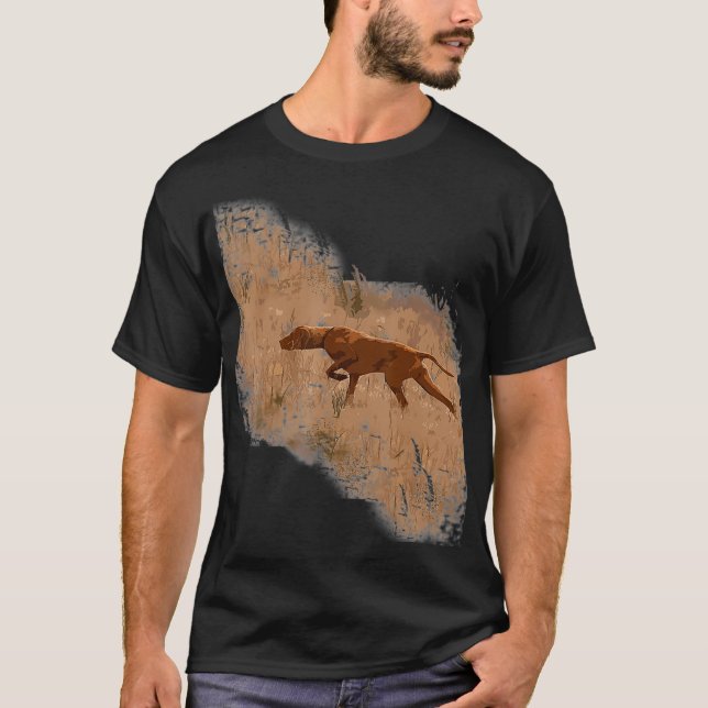 T-shirt Vizsla chien Chasse-cadeaux Pointeur Aimer (Devant)