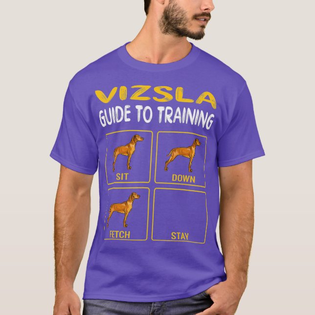 T-shirt Vizsla Guide D'Entraînement Obedience Chien (Devant)