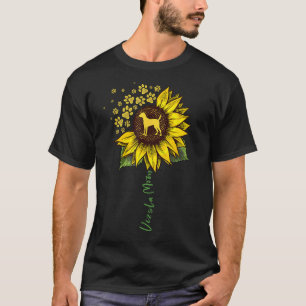 T-shirt Vizsla Maman Tournesol Vizsla Cadeaux Chien Maman