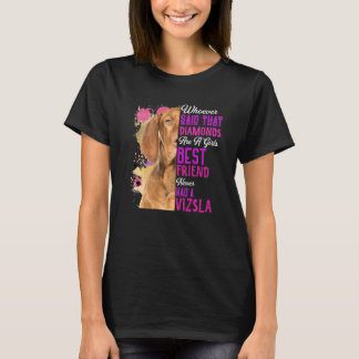 T-shirt Vizsla Sont Une Fille Meilleur Ami Chien Mama Mère
