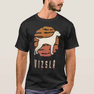 T-shirt Vizsla Vintage Retro Classic Dog Sunset
