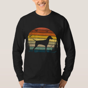 T-shirt Vizsla Vintage Rétro Maman Papa Chien Animal de co