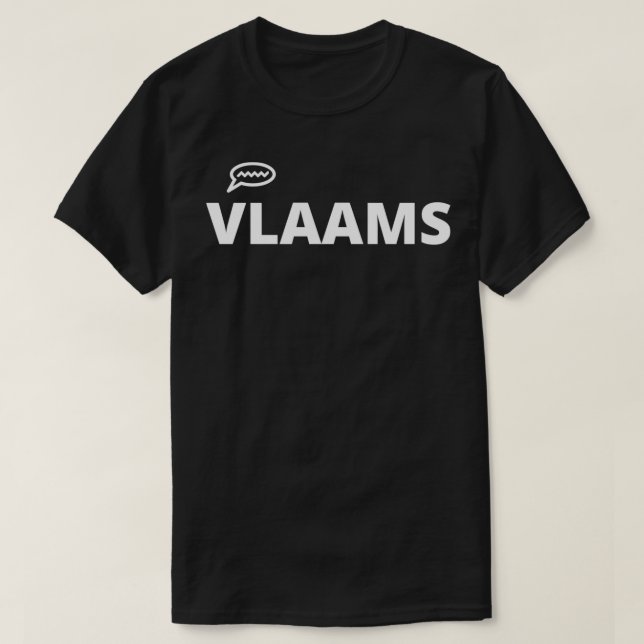 T-shirt Vlaams Flamand Language 2 (Design devant)