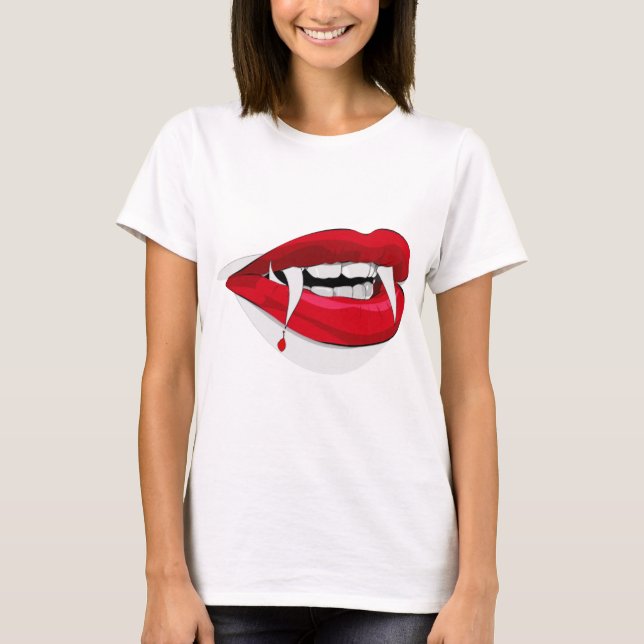 T-shirt Vladdy Fangs Happy Vampire (Devant)
