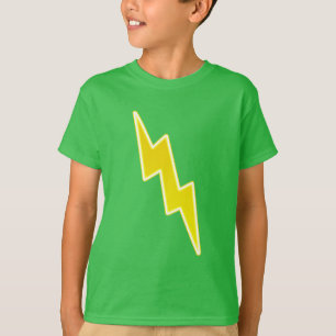 T-shirt Vlan - boulon de foudre jaune