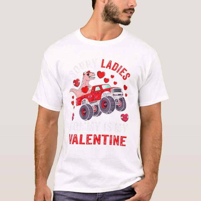 T-shirt Vlentines Day Désolé Mesdames maman (Devant)