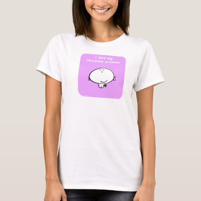 T-shirt VM8005, vimrod, chocolat, problème, "j'aime mon (Devant)