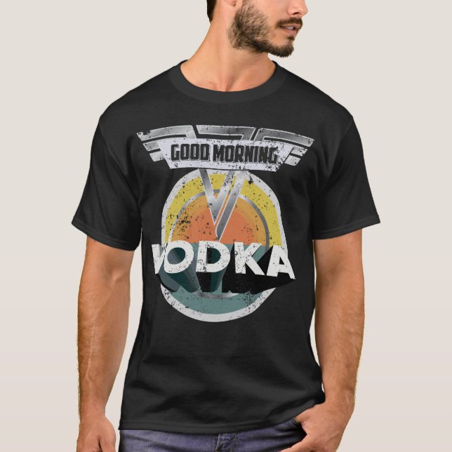 T-shirt Vodka potable bonjour de cadeau de vodka drôle (Devant)