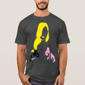 T-shirt Vogue style femme avec deux lapins gemini horoscop