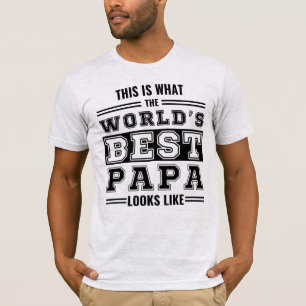 T-shirt Voici à quoi ressemble le meilleur papa du monde