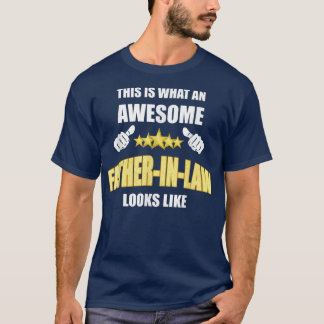 T-shirt Voici à quoi ressemble un abominable PèreInLaw 