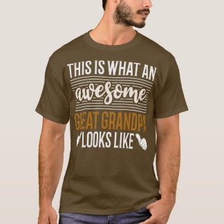 T-shirt Voici à quoi ressemble un grand grand-père génial