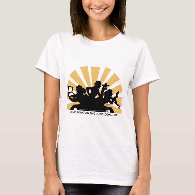 T-shirt Voici à quoi ressemble un ingénieur (Devant)